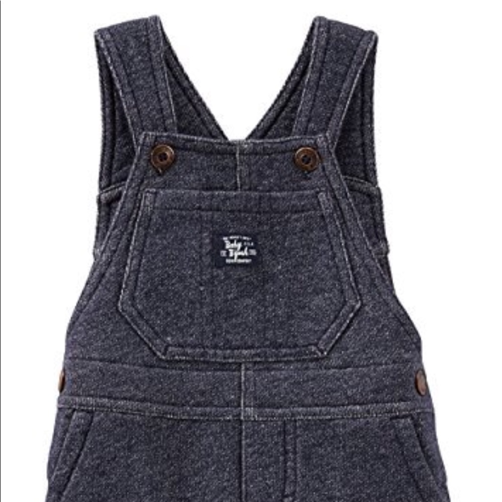 NWT Baby OshKosh overall shorts- French terry